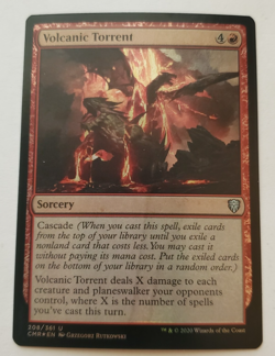 1x Volcanic Torrent FOIL Commander Legends MTG Magic the Gathering NM - Image 1