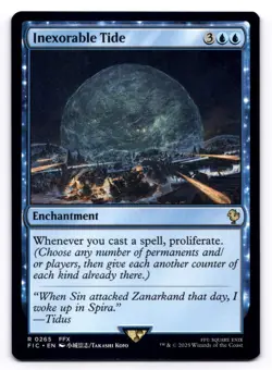 Inexorable Tide NM Commander: Final Fantasy 0265 MTG Regular - Image 1