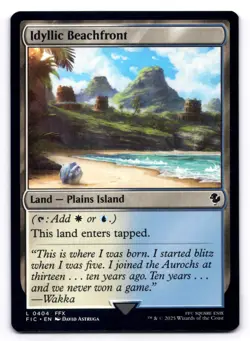 Idyllic Beachfront NM Commander: Final Fantasy 0404 MTG Regular - Image 1