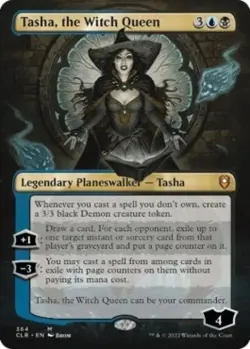 Tasha, the Witch Queen (Borderless) - Near Mint MTG pack fresh - Image 1