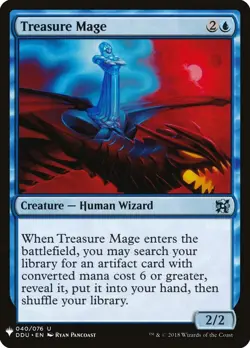 Treasure Mage 40 PLST DDU MTG Uncommon Human Wizard 2018 Pancoast EN - Image 1