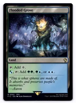 Flooded Grove NM Commander: Final Fantasy 0393 MTG Regular - Image 1