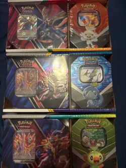 pokemon legends of galar v combo tin 2 packs (3 sets with 2 tins in each) - Image 1