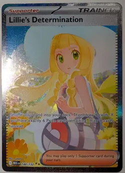 Pokemon TCG Lillie’s Determination Mega Evolution 184/132 SIR English MINT - Image 3