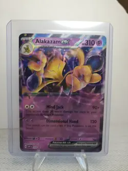 Alakazam ex Pokemon Scarlet & Violet SVP 050 Holo Black Star Promo NM - Image 1