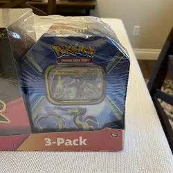 POKEMON Trading Cards TCG Costco 3 Pack Bundle CROWN ZENITH ETB + 2TINS NEW SEAL - Image 4