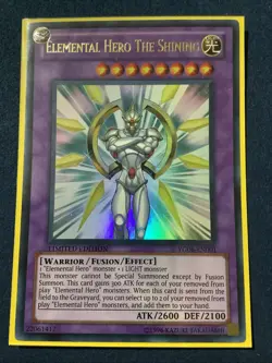 YG06-EN001 Elemental Hero The Shining Ultra Rare Limited Edition NM Yugioh Card - Image 1