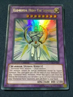 YG06-EN001 Elemental Hero The Shining Ultra Rare Limited Edition NM Yugioh Card - Image 2
