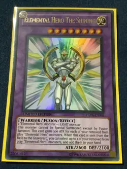 YG06-EN001 Elemental Hero The Shining Ultra Rare Limited Edition NM Yugioh Card - Image 1