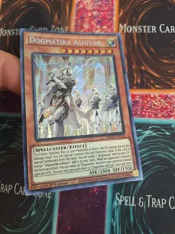 Yugioh Dogmatika Ashiyan MP21-EN172 Prismatic Secret Rare 1st Edition Near Mint - Image 2