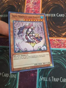 Yugioh Talaya, Princess of Cherry Blossoms SESL-EN052 Super Rare 1st Edition NM - Image 2