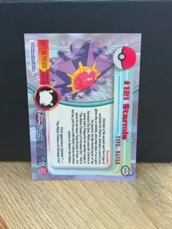 2000 Topps Chrome Pokemon Cards - Series 2 - Starmie #121 NM/LP - Image 2