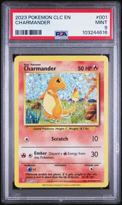 2023 POKEMON CLC-TRADING CARD GAME CLASSIC #001 CHARMANDER PSA 9 - Image 1