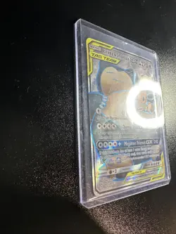 Eevee & Snorlax GX Tag Team Pokemon Card Holographic 270 HP - Image 2