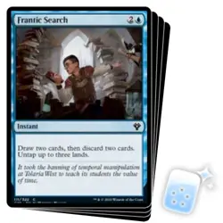 FRANTIC SEARCH X4 Commander 2020 Magic MTG MINT CARD - Image 1