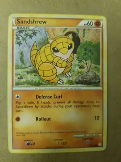 Sandshrew 79/123 - NON-HOLO COMMON - HeartGold SoulSilver - Pokemon Card - NM/LP - Image 3