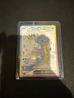 Pokemon TCG Lapras EX 158/142 Stellar Crown Ultra Rare Holo Card - Image 1