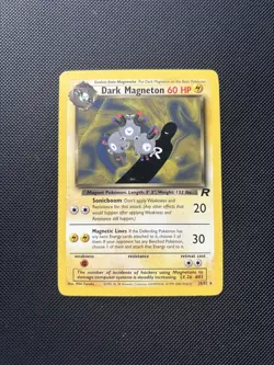 Pokemon Card Team Rocket Dark Magneton 28/82 Non Holo WOTC - Image 1