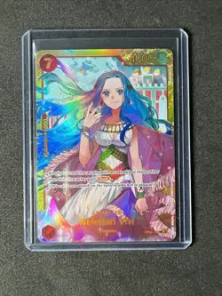 One Piece Kingdoms of Intrigue NEFELTARI VIVI Secret Rare Card # OP04-118 Card - Image 1