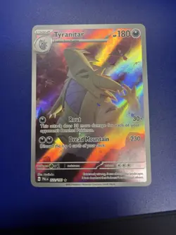 Pokemon TCG Tyranitar Scarlet & Violet Paldea Evolved Holo Card 222/193 Nm - Image 1