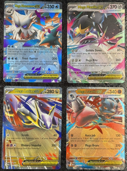 POKEMON MEGA CARDS ABOMASNOW EX-MAWILE EX-LATIAS EX-LUCARIO EX (SET OF 4) - Image 1