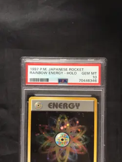 Pokemon Cards: Japanese Team Rocket Rare Holo: Rainbow Energy PSA 10 - Image 3
