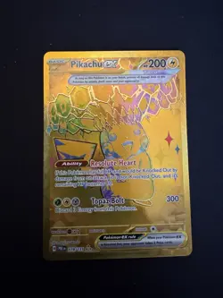 Pikachu EX Prismatic Evolutions Holo Hyper Rare Gold Card 179/131 SV - Image 1