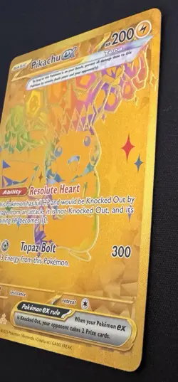 Pikachu EX Prismatic Evolutions Holo Hyper Rare Gold Card 179/131 SV - Image 2