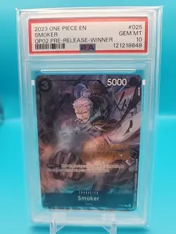Smoker (Pre-Release) [Winner] P-025 One Piece Promotion Cards Foil - Image 1