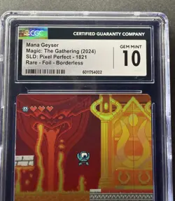 Mana Geyser • SLD #1821 • Pixel Perfect • Borderless Foil • CGC Gem Mint 10 - Image 1