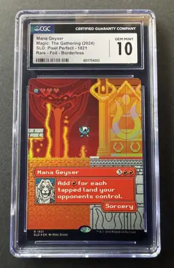Mana Geyser • SLD #1821 • Pixel Perfect • Borderless Foil • CGC Gem Mint 10 - Image 3
