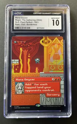 Mana Geyser • SLD #1821 • Pixel Perfect • Borderless Foil • CGC Gem Mint 10 - Image 4