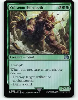 Coliseum Behemoth Final Fantasy foil MTG 0181 - Image 1