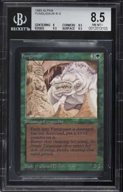 FUNGUSAUR MAGIC THE GATHERING ALPHA EDITION 1993 BGS NM-MT+ 8.5 - Image 1