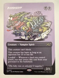 Bloodghast Borderless - Aetherdrift MTG DFT Magic The Gathering - Image 1