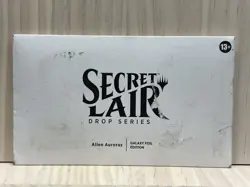 Magic the Gathering MTG Secret Lair: Alien Auroras Rainbow Foil Edition - Image 1