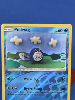 Poliwag Reverse Holo 30/149 Sun & Moon Pokemon Card 2016 - Image 3