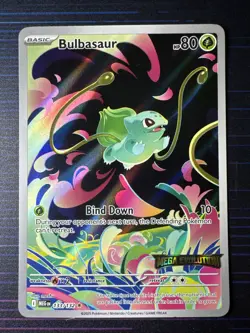 Bulbasaur Illustration Rare 133/132 Mega Evolution Stamped Pokemon TCG - Image 1