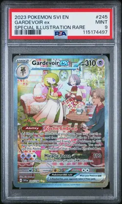 2023 POKEMON SVI EN-SCARLET & VIOLET #245 GARDEVOIR EX PSA 9 - Image 1