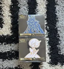 Pokemon TCG Mega Evolution Pokemon Center ETB Lucario & Gardevoir Pair Sealed - Image 1
