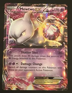 Mewtwo EX XY107 Pokemon TCG promo LP - Image 1
