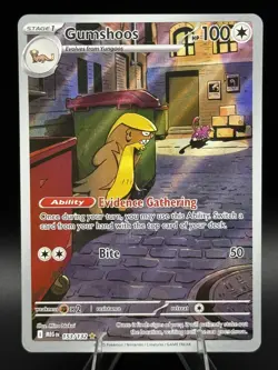 Pokemon TCG - Gumshoos 153/132 - Illustration Rare - Mega Evolution - NM - Image 1