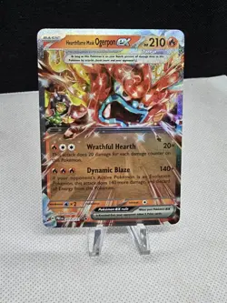 2025 Pokemon Prismatic Evolutions HEARTHFLAME MASK OGERPON EX 017/131 - Image 1