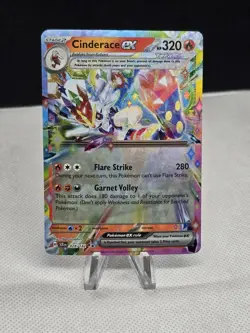 2024 Pokemon Stellar Crown CINDERACE EX 028/142 Double Rare - Image 1