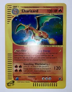 Charizard Expedition Holo Rare 6/165 Pokemon Nintendo Vintage Foil Swirl NM++ - Image 2
