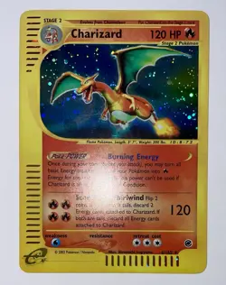 Charizard Expedition Holo Rare 6/165 Pokemon Nintendo Vintage Foil Swirl NM++ - Image 3