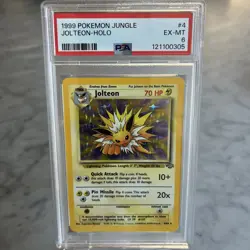 Jolteon #4 Holo Rare PSA 6 1999 Pokemon Jungle Unlimited /64 - Image 1