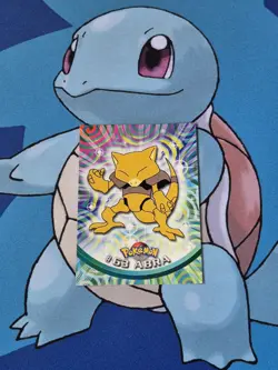 Pokemon TCG Topps Non Holo Blue Label Abra #63 - Image 1