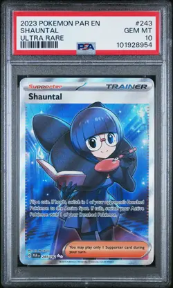 2023 POKEMON PAR EN-PARADOX RIFT ULTRA RARE #243 SHAUNTAL PSA 10 - Image 1