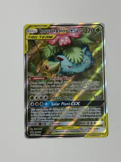 Pokemon TCG Venusaur & Snivy GX SM Black Star Promo SM229 Holo Promo - Image 1